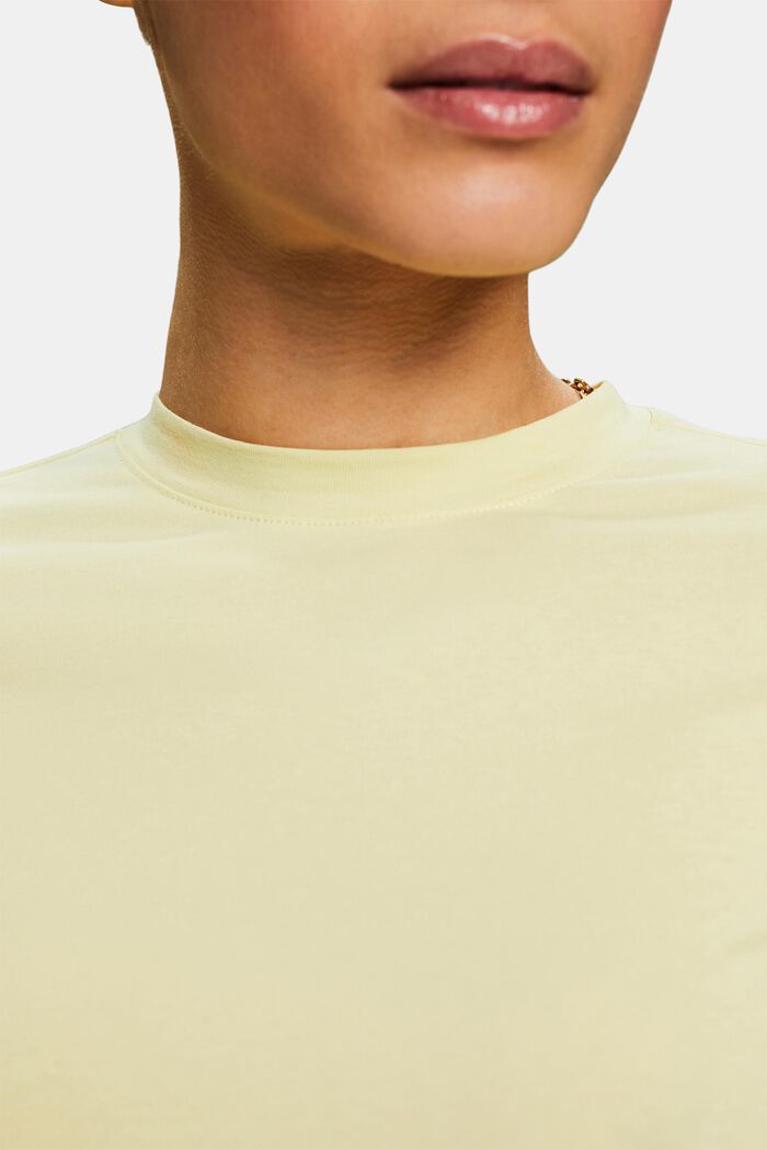 Camiseta con cuello redondo, LIME YELLOW, detail image number 3