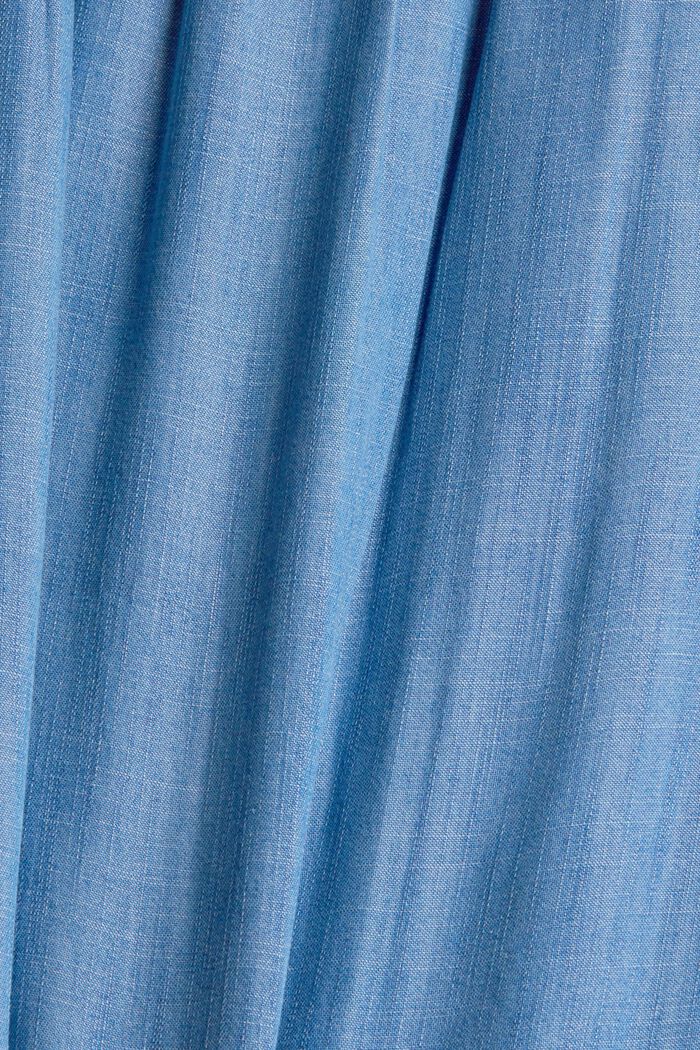En TENCEL™: blusa de aspecto denim, BLUE MEDIUM WASHED, detail image number 4