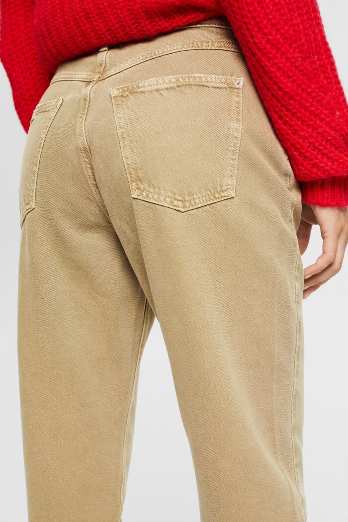 Pantalones corte estilo Mom Fit, PALE KHAKI, detail image number 4
