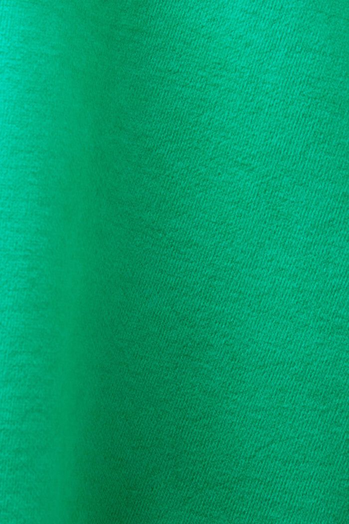 Sudadera con capucha en mezcla de algodón con logotipo, GREEN, detail image number 6