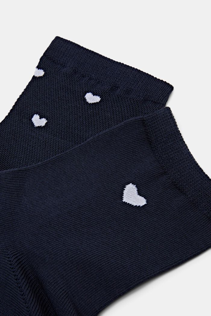 Pack de 2 pares de calcetines de corazones, SPACE BLUE, detail image number 2