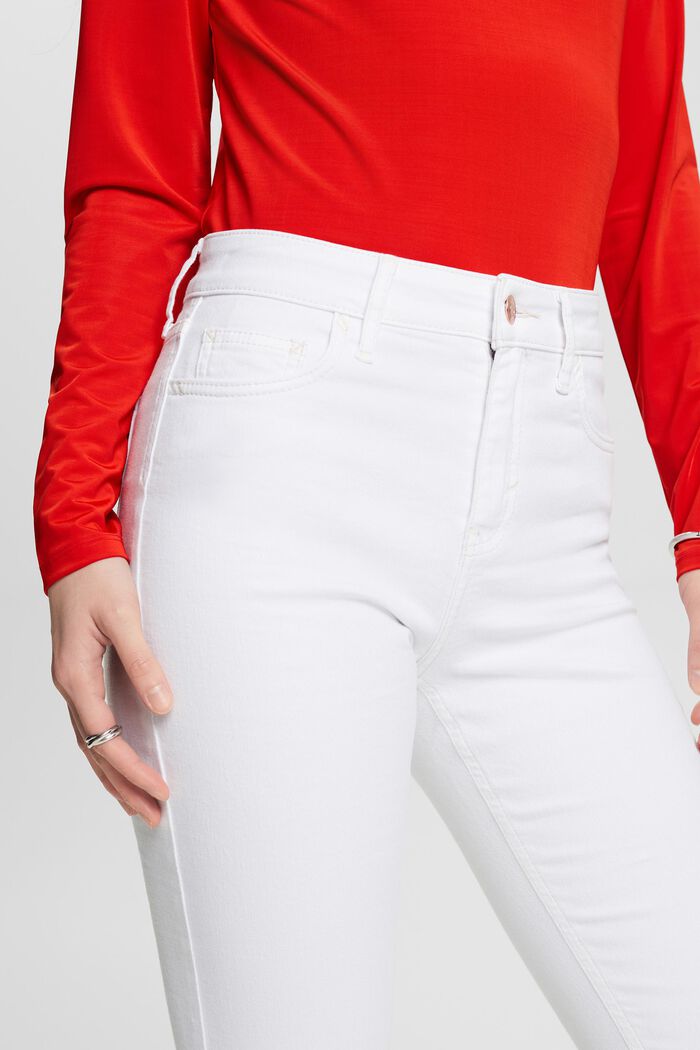 Jeans high-rise skinny fit, WHITE, detail image number 4