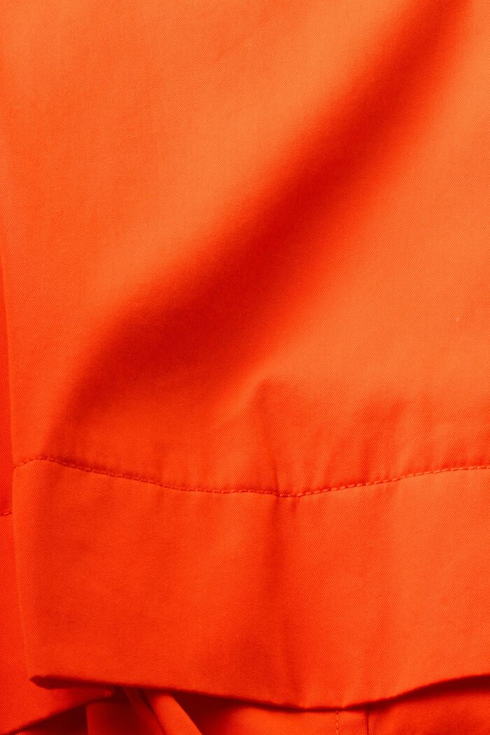 Gabardina corta con cinturón, ORANGE RED, detail image number 4