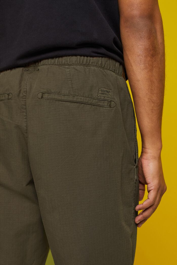 Shorts con cordón, KHAKI GREEN, detail image number 4