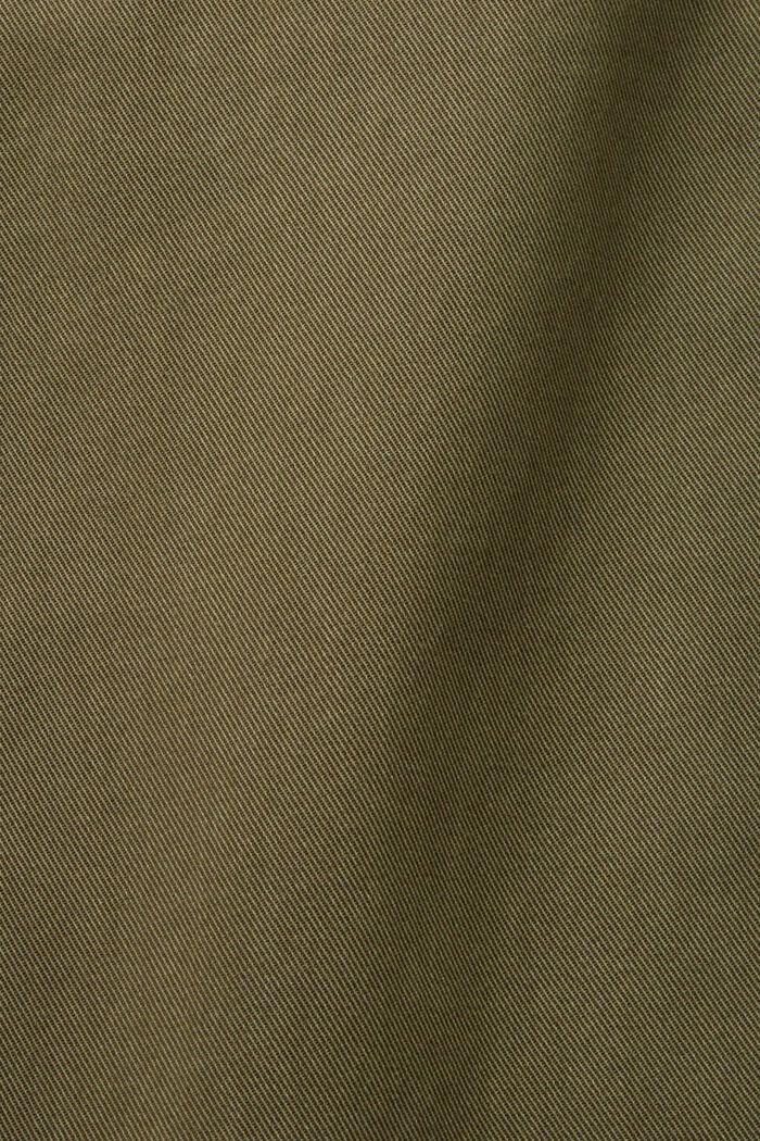 Pantalones de sarga deportivos de tiro alto, KHAKI GREEN, detail image number 6