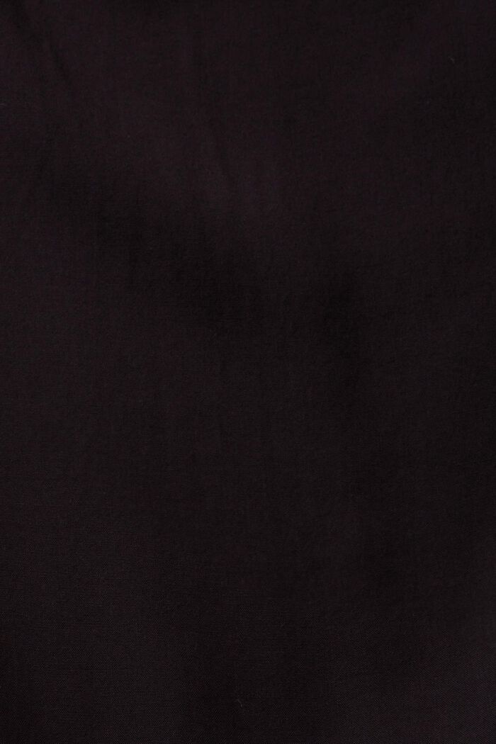 Blusa con cuello pico, LENZING™ ECOVERO™, BLACK, detail image number 5