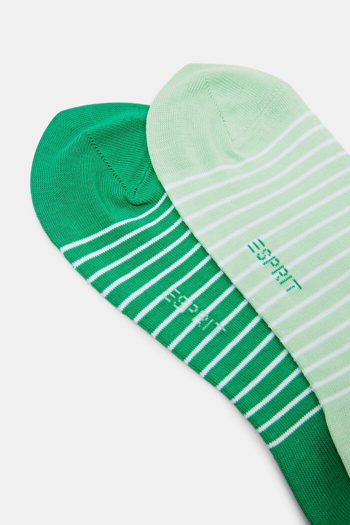 Pack de 2 calcetines de punto grueso a rayas, GREEN/MINT, detail image number 2