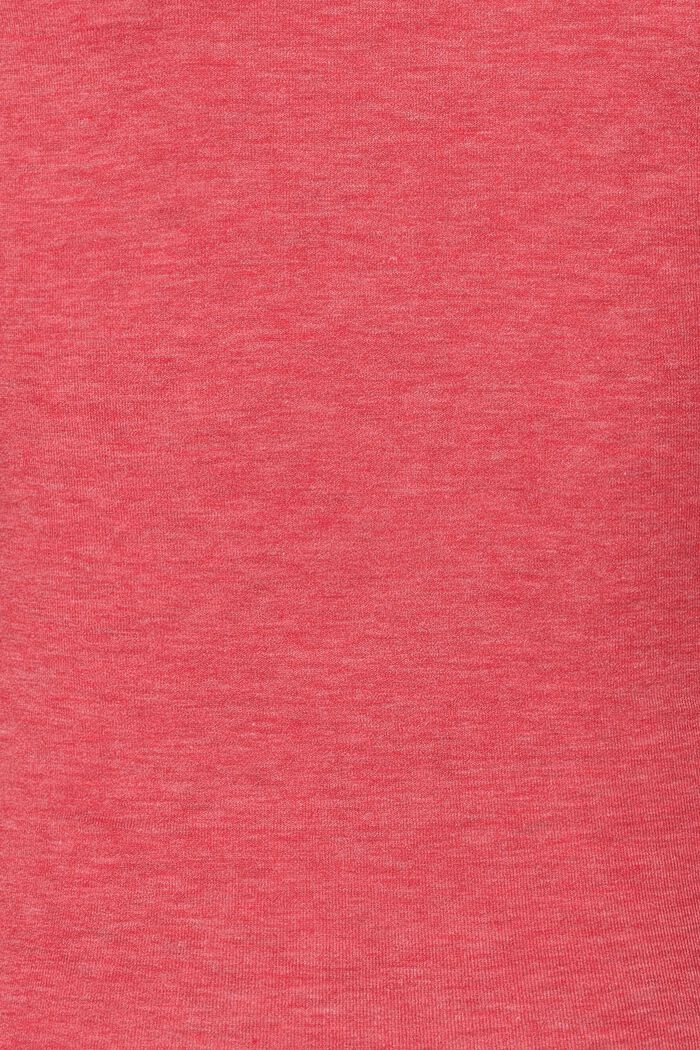 Reciclada: camiseta de manga larga con efecto de capas, RED, detail image number 5