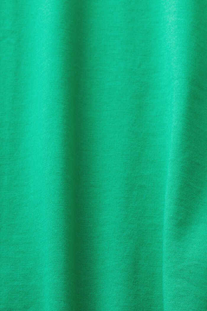 Camiseta de algodón pima con logotipo bordado, GREEN, detail image number 5