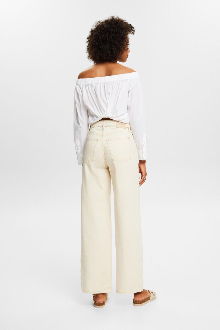 Jeans high-rise retro wide leg, OFF WHITE, detail image number 2