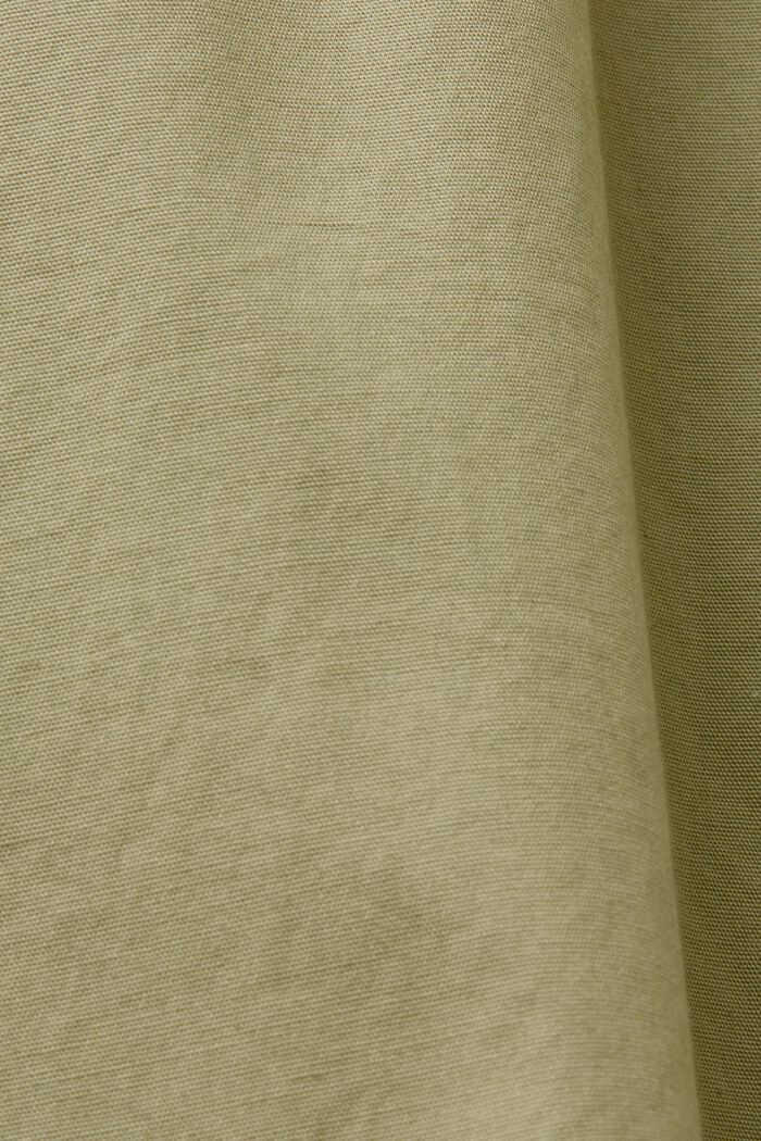 Camisa de algodón con cuello mao, LIGHT GREEN, detail image number 5
