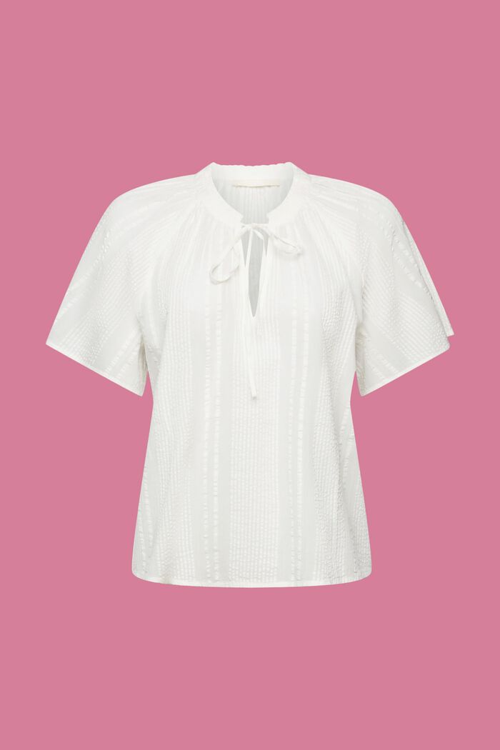 Blusa de algodón, OFF WHITE, detail image number 6