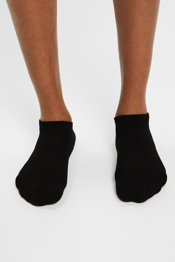 Pack de 2 pares de calcetines para deportivas, algodón ecológico, BLACK, detail image number 2
