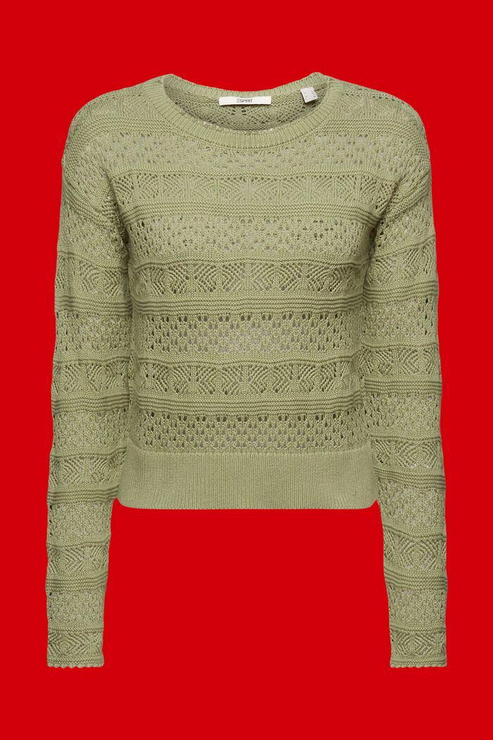Jersey texturizado de algodón sostenible, LIGHT KHAKI, detail image number 6