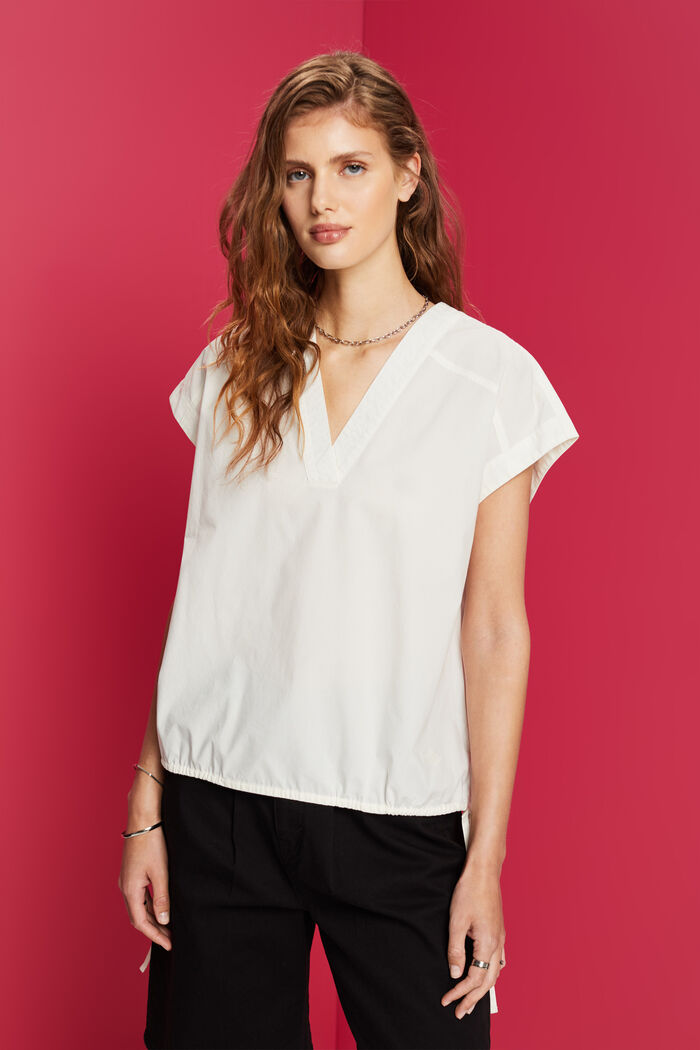 Blusa sin mangas, 100 % algodón, OFF WHITE, detail image number 0
