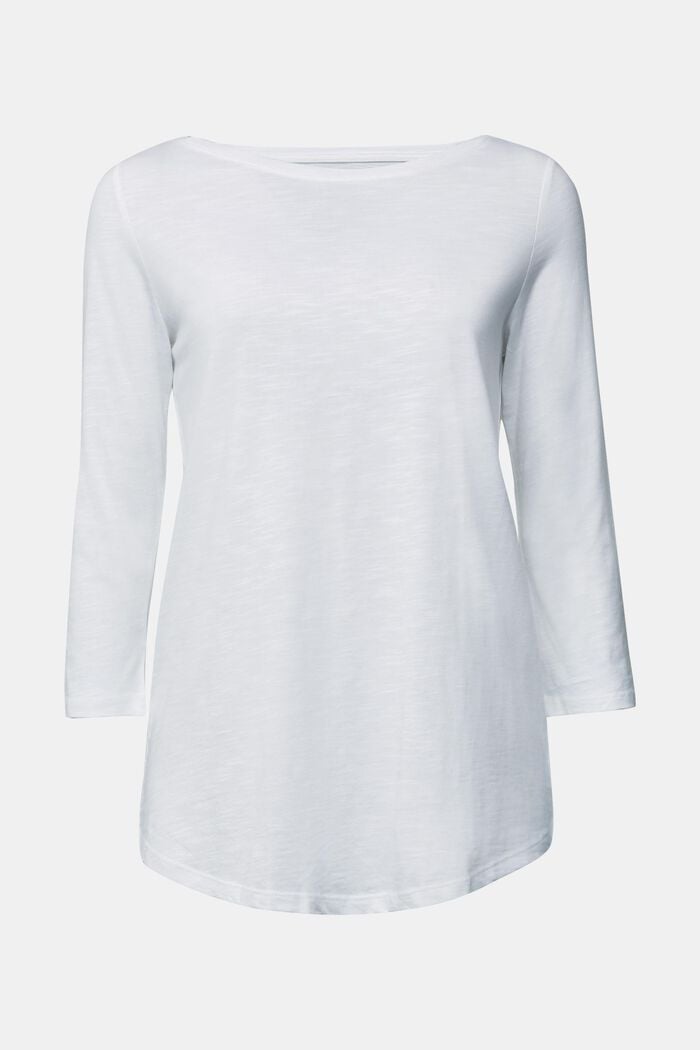 Camiseta de jersey en algodón ecológico, WHITE, detail image number 0