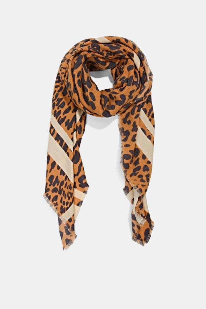 Reciclada: bufanda con estampado de leopardo, BARK, overview