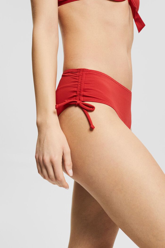 Reciclada: braguita de bikini con textura, RED, detail image number 0