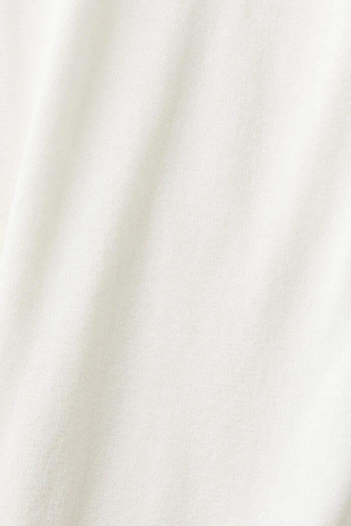 Jersey de punto con mangas cortas, OFF WHITE, detail image number 5