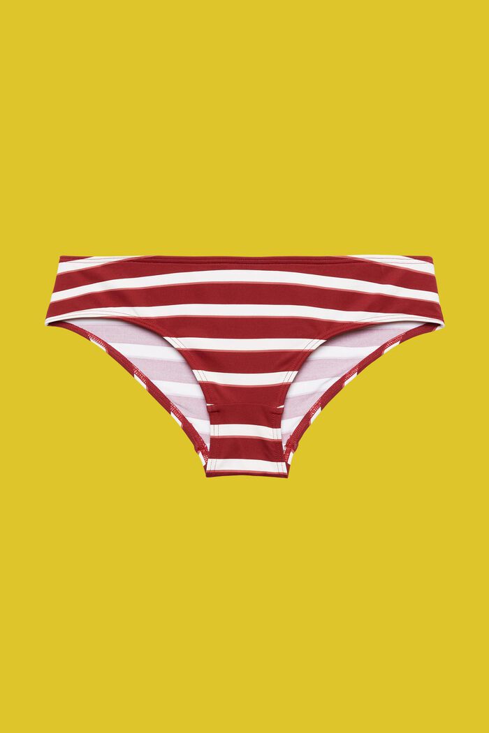 Braguitas de bikini hipster a rayas, DARK RED, detail image number 4