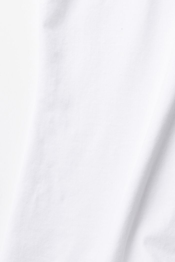 Camiseta de algodón ecológico sin mangas, WHITE, detail image number 5