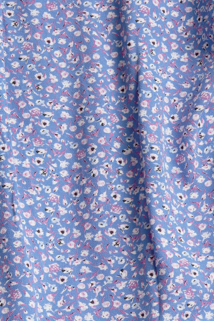 Blusa con estampado floral, LENZING™ ECOVERO™, LIGHT BLUE LAVENDER, detail image number 4