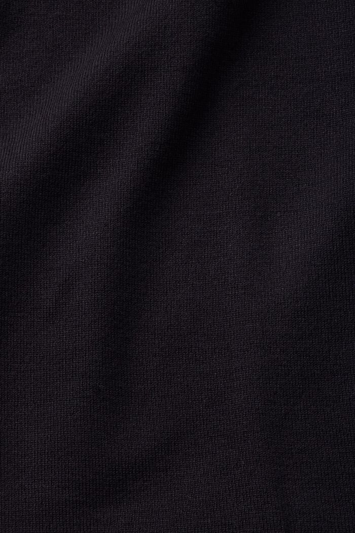 Jersey estilo troyer con mangas cortas, BLACK, detail image number 5