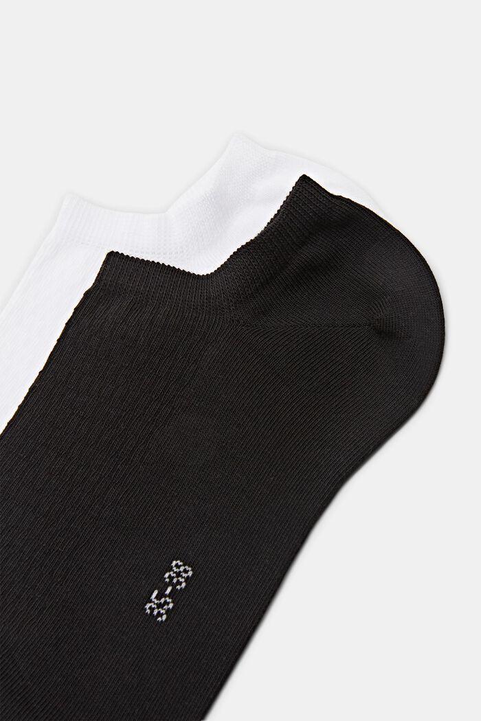 Pack de 2 pares de calcetines para deportivas, BLACK/WHITE, detail image number 2