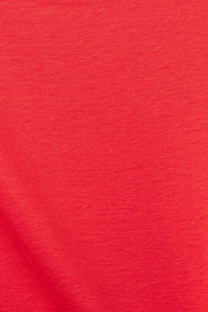 Camiseta con logotipo de strass, RED, detail image number 6