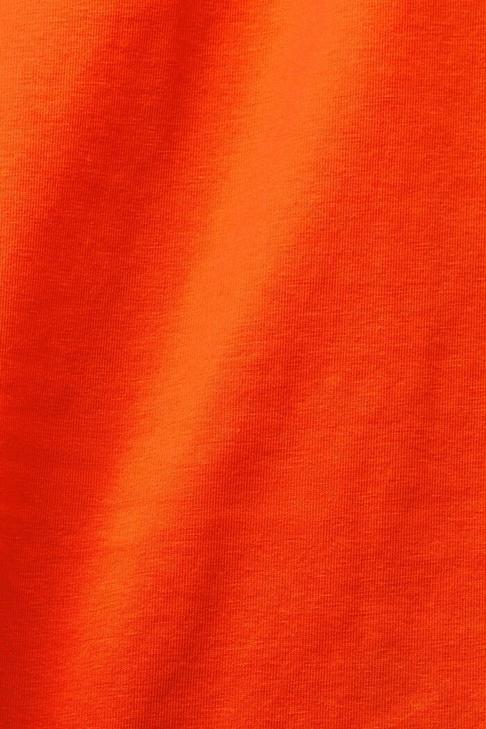 Camiseta con cuello barco, BRIGHT ORANGE, detail image number 5