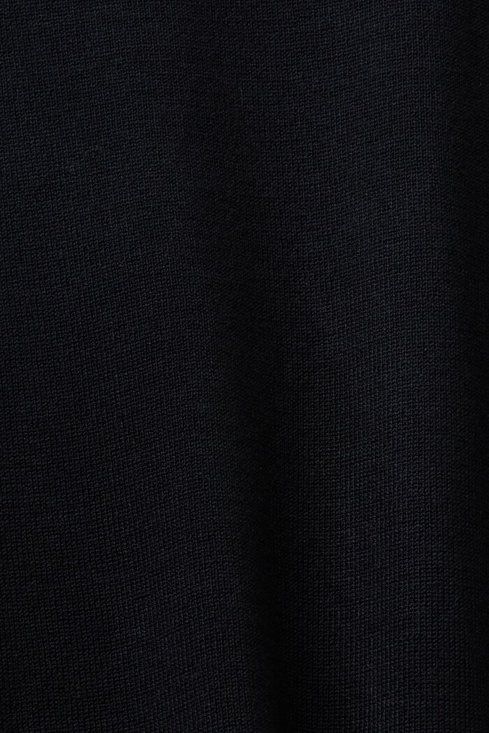 Jersey de cuello alto, LENZING™ ECOVERO™, BLACK, detail image number 5