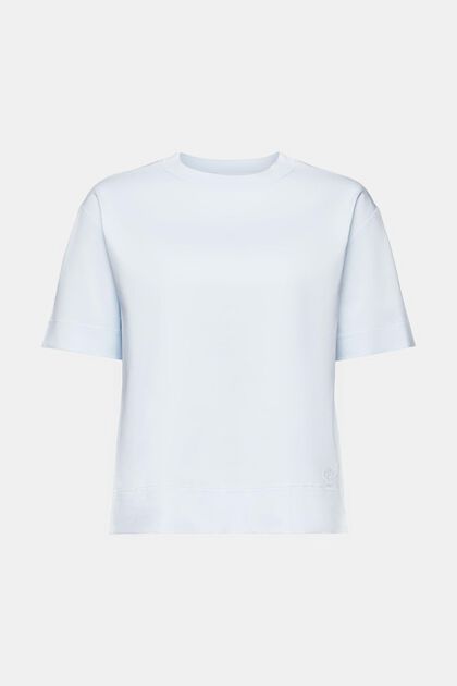 Camiseta de algodón pima con cuello redondo
