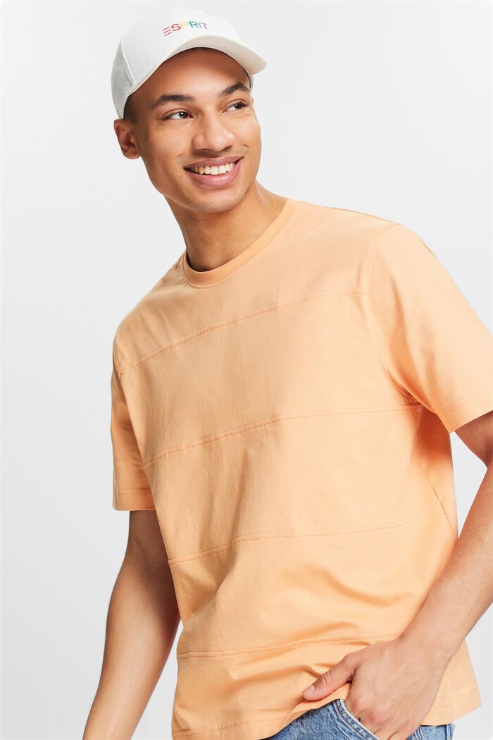 Camiseta de manga larga en algodón ecológico, PASTEL ORANGE, detail image number 4