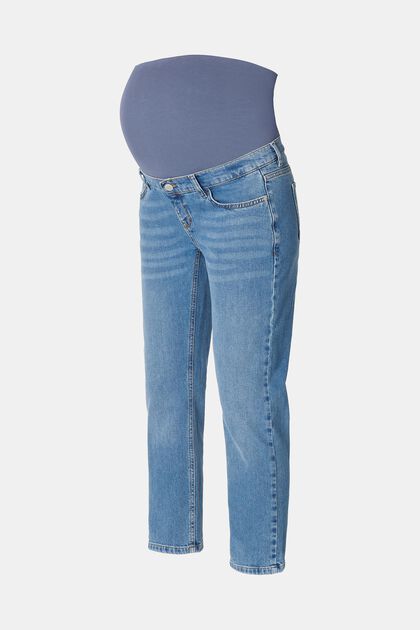 Jeans cropped leg con faja premamá