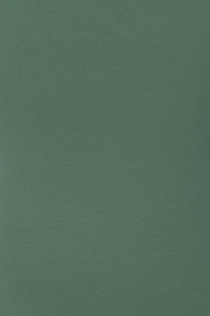 Camiseta con cuello en pico, LENZING™ ECOVERO™, VINYARD GREEN, detail image number 1