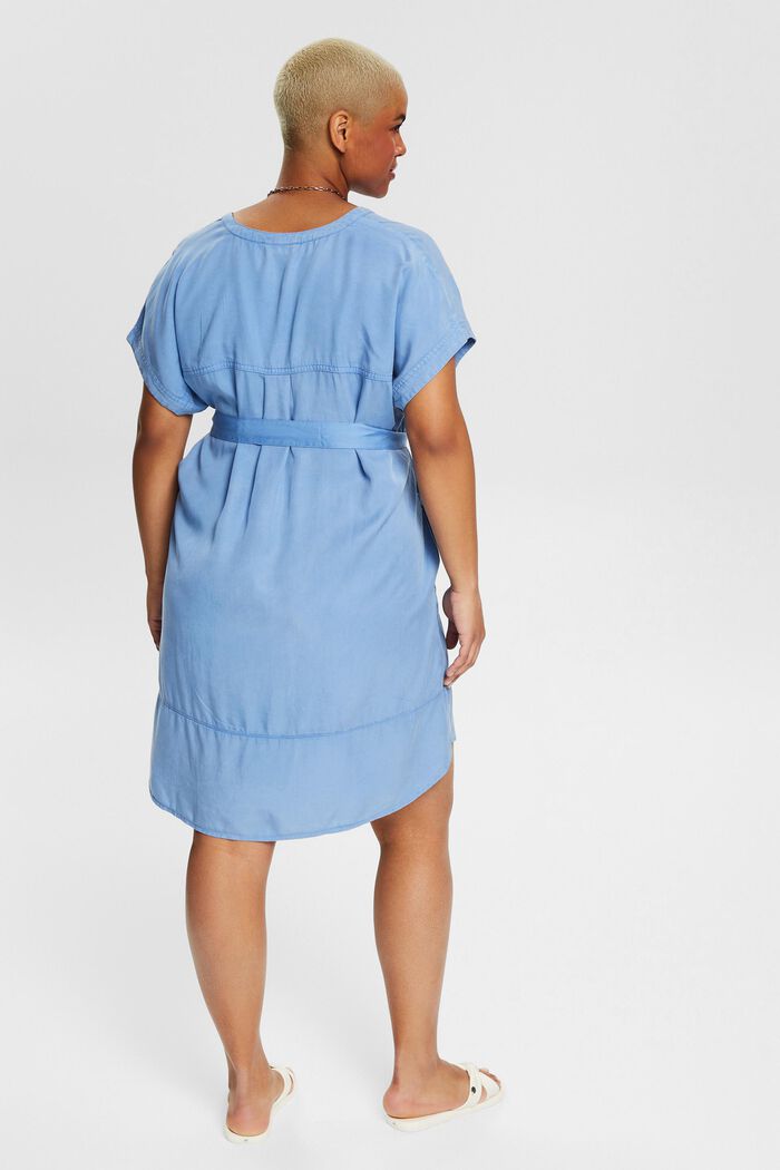 CURVY En TENCEL™: vestido estilo blusa casual, LIGHT BLUE LAVENDER, detail image number 2