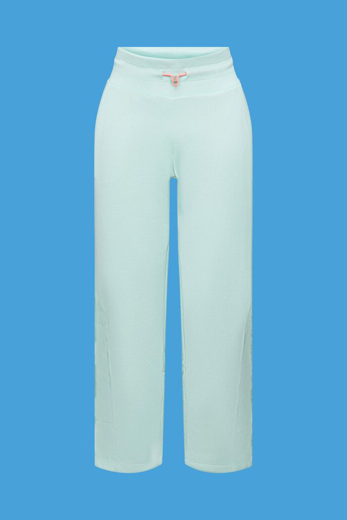 Pantalón jogging ajustado en mezcla de algodón, LIGHT AQUA GREEN, detail image number 6