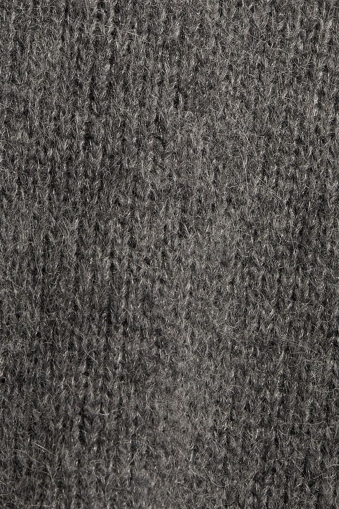 Con alpaca: Jersey con bloques de color, ANTHRACITE, detail image number 4