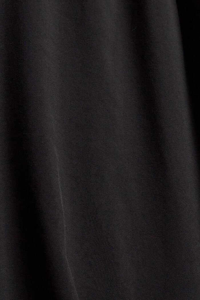 Vestido con encaje de ganchillo, LENZING™ ECOVERO™, BLACK, detail image number 4