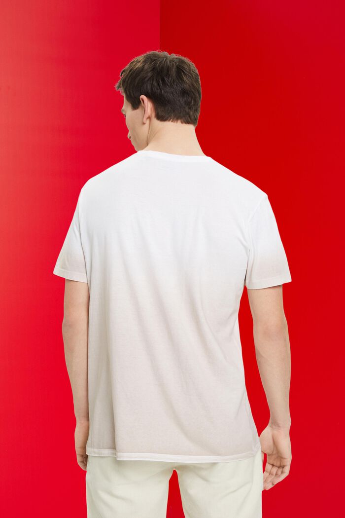 Camiseta bicolor teñida, WHITE, detail image number 3