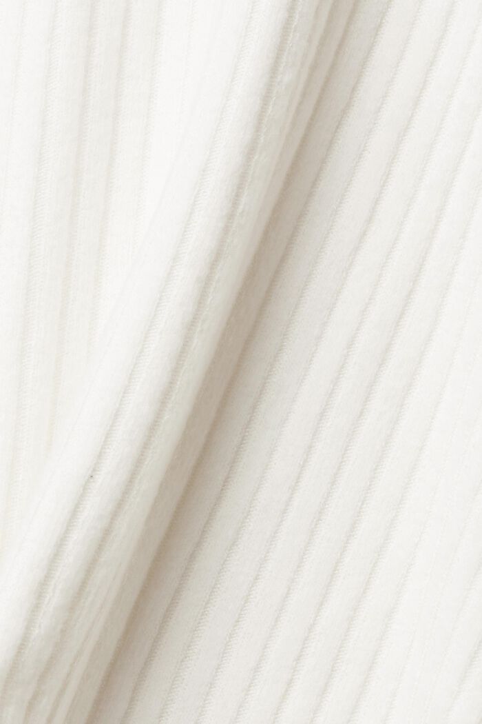 Jersey de canalé, OFF WHITE, detail image number 4