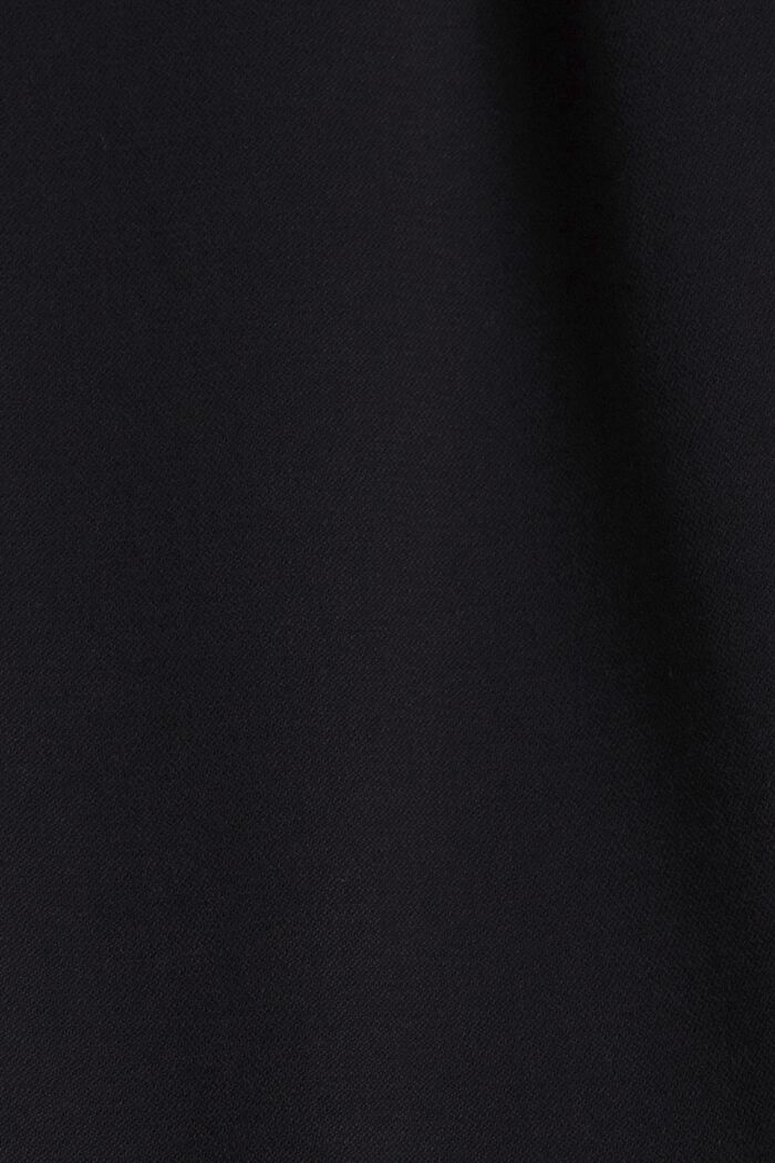 Pantalón chino de cintura alta con cinturón, BLACK, detail image number 1