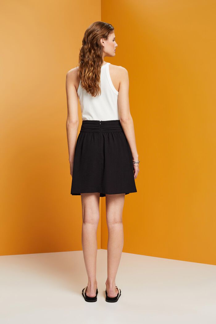 Minifalda de crepé, BLACK, detail image number 3