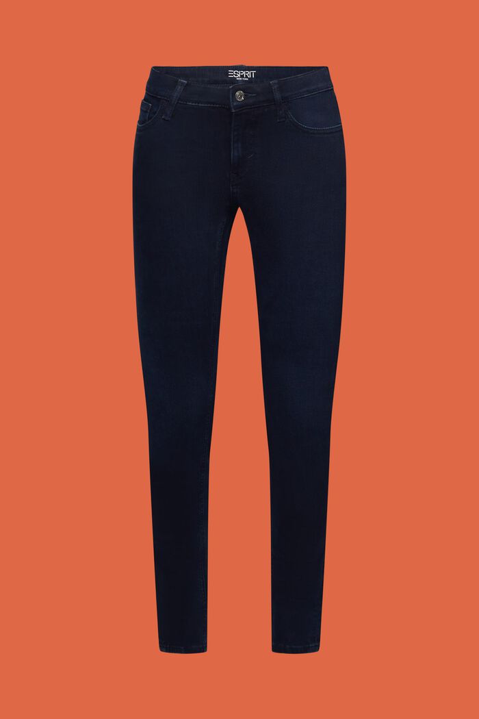 Jeans mid-rise skinny, BLUE BLACK, detail image number 6