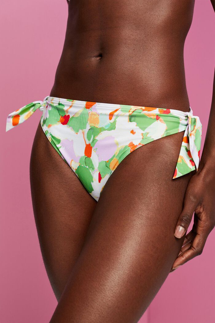 Braguita de bikini con lazadas, GREEN, detail image number 1