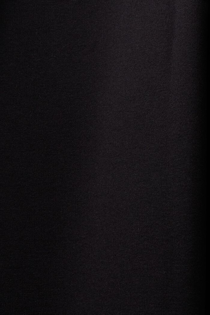 Pantalón de tejido jersey de punto y pernera ancha, BLACK, detail image number 6