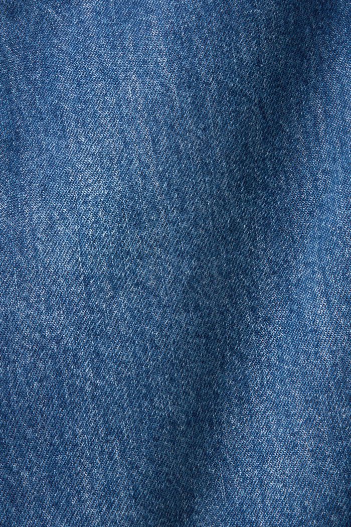 Minifalda vaquera de bajo asimétrico, BLUE DARK WASHED, detail image number 6