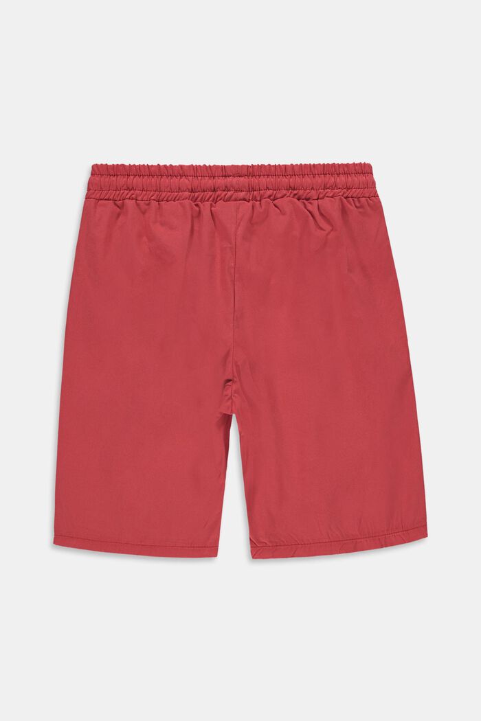 Pantalón corto con detalles de rayas, 100 % algodón