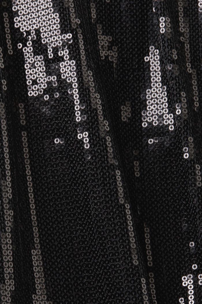 Mono de lentejuelas con perneras anchas, BLACK, detail image number 5