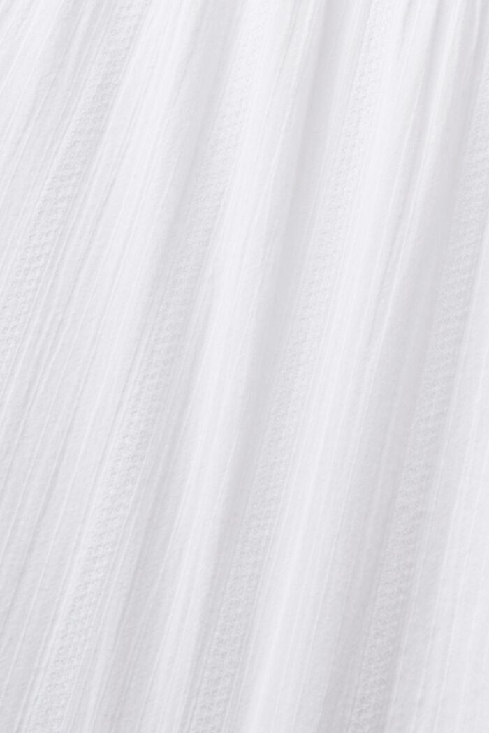 Blusa de algodón con volantes, WHITE, detail image number 5